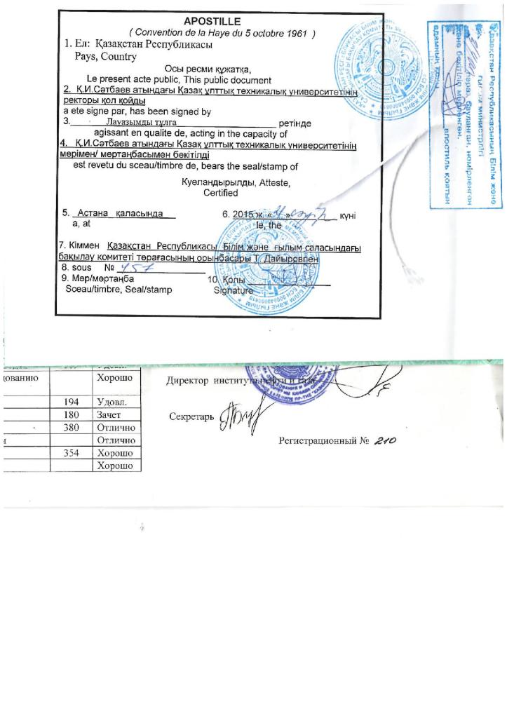 Образец апостиля на дипломе | Бюро переводов SUNRISE SOLUTIONS